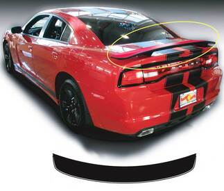 Dodge Charger Rear Spoiler Hemi RT Decal Sticker graphics fits to models 2011-2014