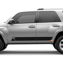Heritage Retro Rocker Panel Stripes Mountains Decal Sticker for Toyota 4Runner
 3