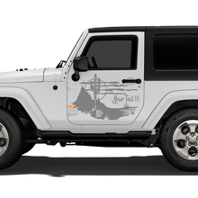 Cactus Landscape Door Vinyl Sticker Decal for Jeep Wrangler Rubicon Sahara_2