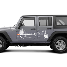 Nature Landscape Doors Vinyl Sticker Decal for Jeep Wrangler Rubicon Sahara _2