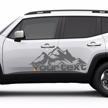 Styling de lettrage montagne Autocollant vinyle sur porte pour Jeep Renegade 2