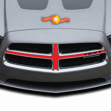CUSTOM TEXT T/X Grille Crosshair Options Full Kit Vinyl Decal Sticker for Dodge Charger 2011-2014_3