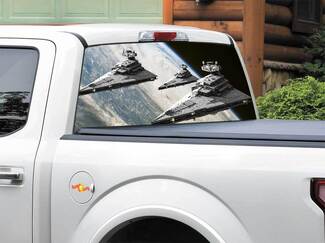 Star Destroyer Star Wars Rear Window Decal Sticker Pick-up Truck SUV Car any size