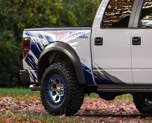 Ford f150 raptor tune roush off-road performance pickup 2 colors splash decal sticker