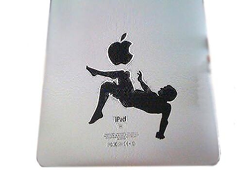 Soccer Player Bicycle Kick iPad Vinyl Decal Sticker
