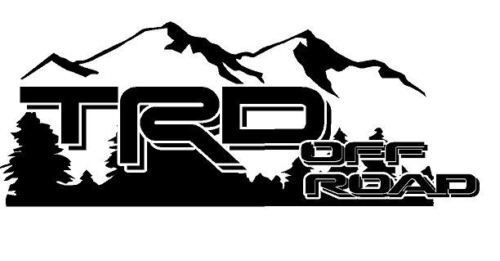 TRD Off Road Mountain Style Vinyl Decals for Toyota Trucks
