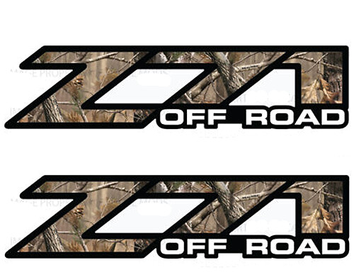 2 Chevy Silverado Z71 Off Road decals Realtree AP Camo stickers 1500