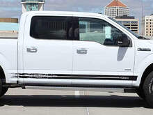DéCALS VINYLE À BANDES LATÉRALES USÉES pour Ford F-150 2015-2020 2