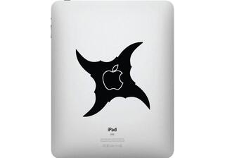 Ninja Throwing Star IPad Decal Sticker
