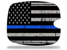 USA Flag Blue Line Gas Cap Vinyl Decal for Toyota 4Runner 2010-2017_2