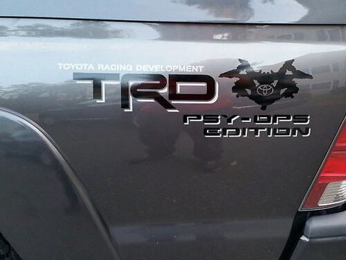 TRD Psy-Ops Edition Bedside Vinyl Decal Sticker for Toyota Tundra