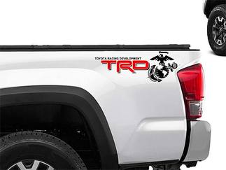 Toyota Racing Development TRD USMC edition 4X4 bed side Marines Graphic decals stickers