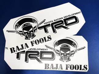 Toyota Racing Development TRD BAJA FOOLS Punisher edition 4X4 bed side Graphic decals stickers