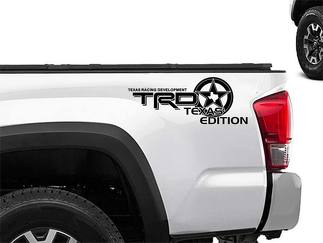 Toyota Racing Development TRD US TEXAS edition 4X4 bed side Graphic decals stickers 2