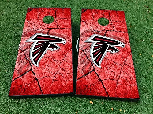 Atlanta Falcons Football Cornhole Board Vinyl Wrap Decals Set