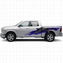 Mud Splash Style Custom Lettering Side Vinyl Decal Kit for Dodge Ram_2