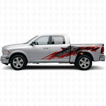 Mud Splash Style Custom Lettering Side Vinyl Decal Kit for Dodge Ram_4