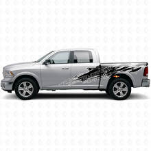 Mud Splash Style Custom Lettering Side Vinyl Decal Kit for Dodge Ram_5
