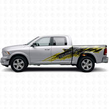 Mud Splash Style Custom Lettering Side Vinyl Decal Kit for Dodge Ram_6