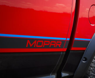 Mopar Style Side Stripes Vinyl Decal Kit for Dodge Ram 1500 Rebel 2016 _2