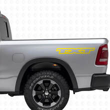 Personalized Lettering Rear Side Vinyl Decal Kit for Dodge Ram _6