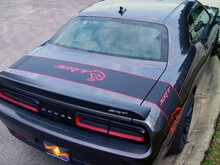 Dodge Challenger Charger SRT Hellcat Stripe Hell Cat Vinyl Sticker Decal Graphic 2 Colors
 2