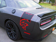 Dodge Challenger Charger SRT Hellcat Stripe Hell Cat Vinyl Sticker Decal Graphic 2 Colors
 3