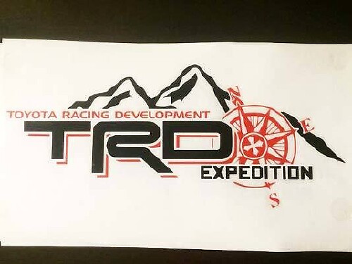 TRD Expedition Edition Bedside Vinyl Decal Sticker for Toyota Tundra