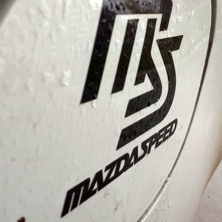Mazda speed decal Fuel Tank Cap door Vinyl Decal Sticker