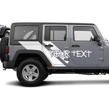 Autocollants vinyle graphiques Side Swipe pour Jeep Wrangler 2