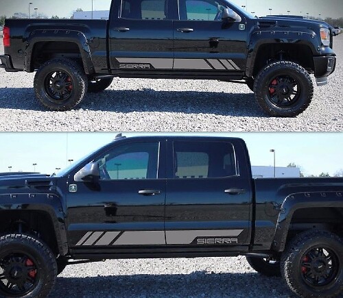 Sierra Side Stripe Vinyl Decal Kit for GMC Sierra 1500