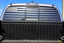 Custom American Flag Rear Window Vinyl Decal for Truck or SUV_2