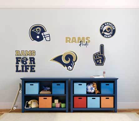 The Los Angeles Rams NFL Fan Vinyl Decals Stickers For Car & Wall