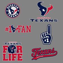 The Houston Texans professional American football team National Football League (NFL) fan wall vehicle notebook etc decals stickers 2