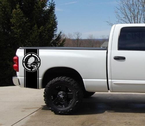 Metal Mulisha Bed Stripe Sticker Decal 2 For Chevy Dodge Nissan Toyota Ford GMC Ute