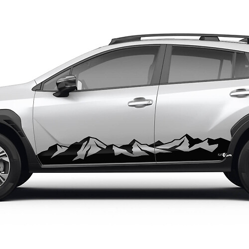 Mountain Style Rocker Panel Vinyl Decal Kit for Subaru Crosstrek
