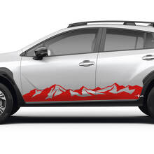Mountain Style Rocker Panel Vinyl Decal Kit for Subaru Crosstrek_2