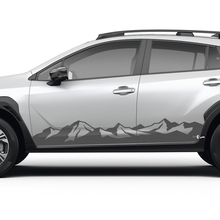 Side Doors Rocker Panel Vinyl Stickers Decals Mountains decal kit for Suba Crosstrek
 3