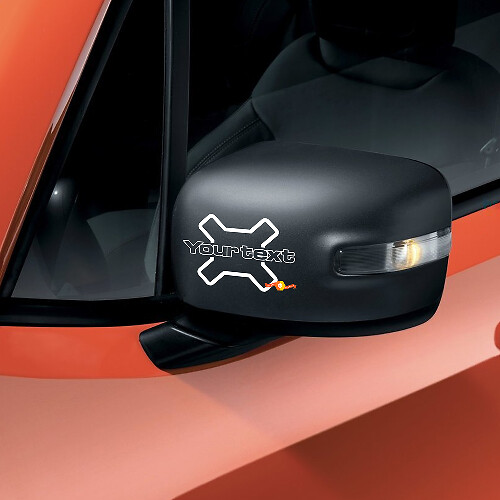 Lettering Mirror Vinyl Decal Sticker Graphic for Jeep Renegade