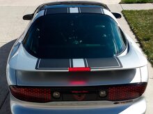  Dual Stripes Hood Roof Spoiler Vinyl Decal Kit for Pontiac Firebird Trans Am 1998-2002_2