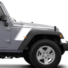 Kit de vinilos decorativos para guardabarros, capó y banda curvada para Jeep Wrangler 2