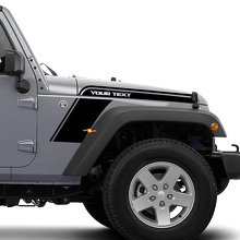 Kit de vinilos decorativos para guardabarros, capó y banda curvada para Jeep Wrangler 3