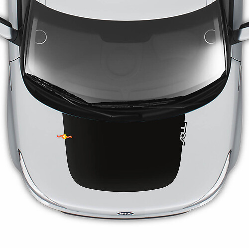 Hood Wrap Stickers Decals Vinyl Graphics For Kia Soul
