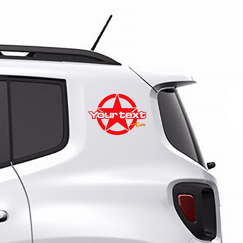 2pcs Vinyl Door Decal Sticker Side Graphic for JEEP RENEGADE Set s8