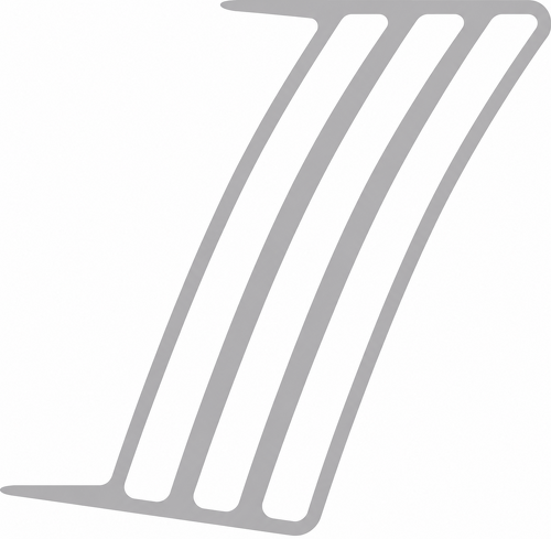Faux Vent Connected Triple Slot Accent Pair Universal Vinyl Decal Sticker for Chevrolet Camaro 2014-2015