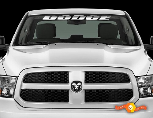 Branded Windshield Banner Vinyl Decal for Dodge Ram Charger Challenger Avenger Durango