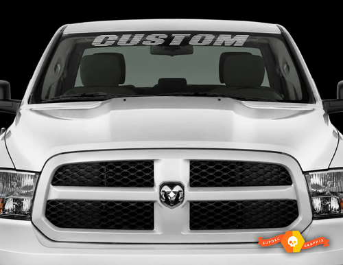 CUSTOM Segmented Banner Windshield Vinyl Decal Sticker for Dodge Charger