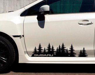 Subaru custom tree forest Vinyl Decal Sticker Graphic WRX STI Forester