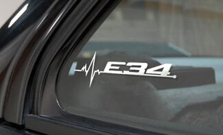 BMW E34 is in my Blood window sticker decals graphic
