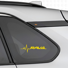 RAV4 Heartbeat Window Vinyl Decal Set for Toyota RAV4 _5